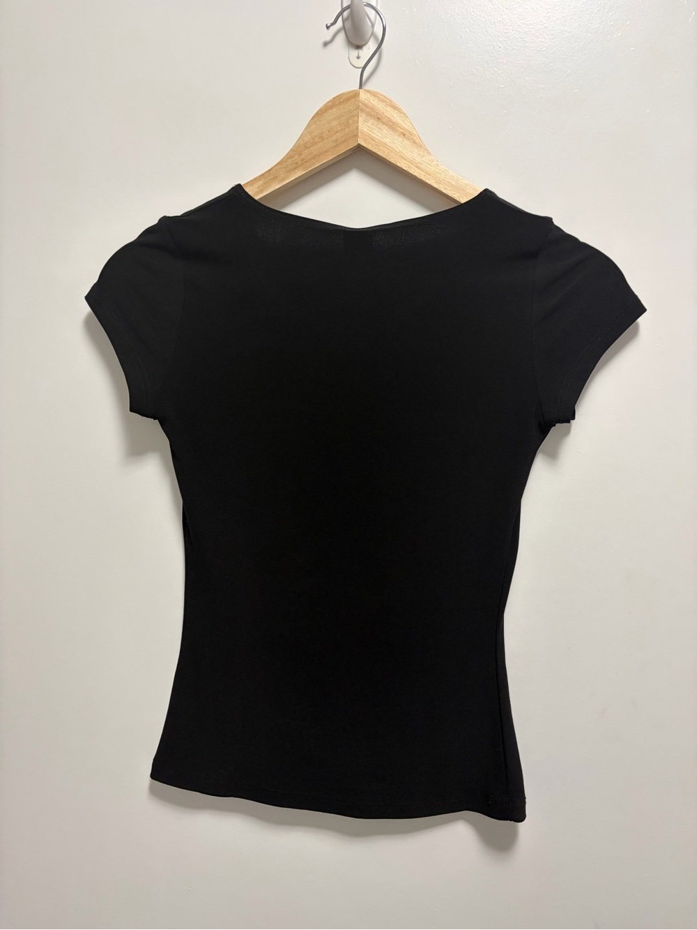 Vintage Bebe Y2K black T-shirt Large Rhinestone Logo Las Vegas Size Small - Picture 4 of 4